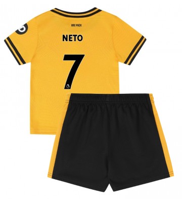 Wolves Pedro Neto #7 Replika Babytøj Hjemmebanesæt Børn 2024-25 Kortærmet (+ Korte bukser)